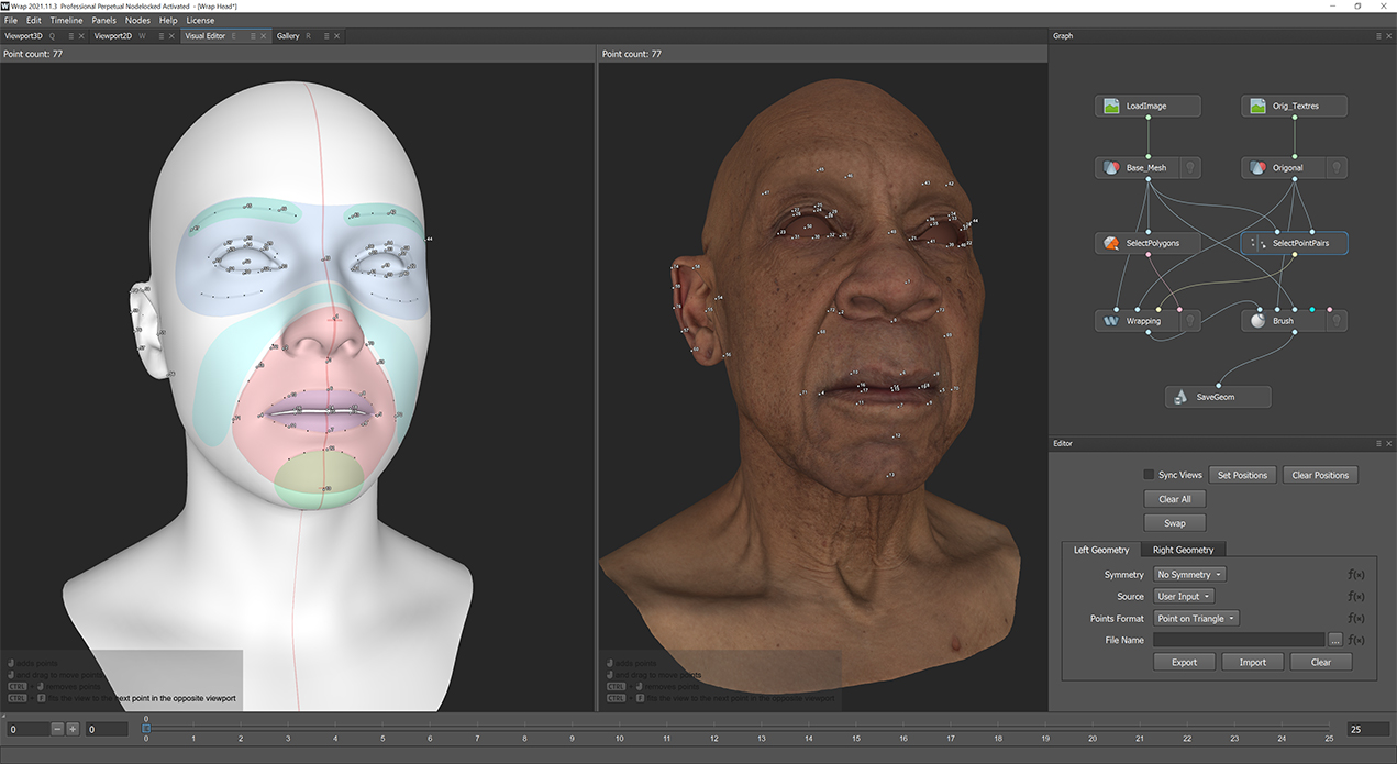 3d model head wrapping topology